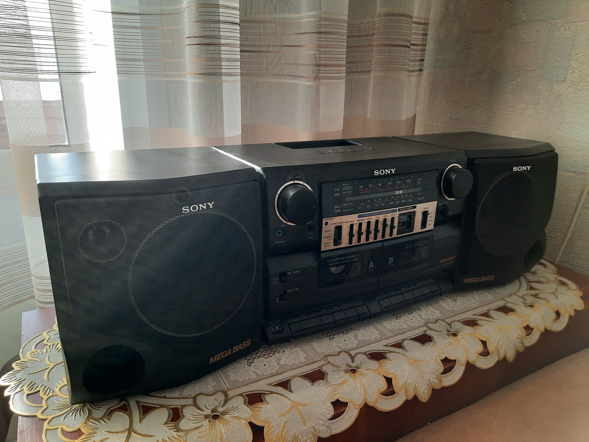 Стереомагнитола SONY CFS-616S MEGA BASS