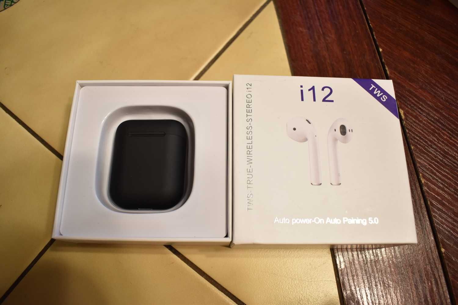 Акція i12 Inpods Чорні Бездротові Навушники Bluetooth