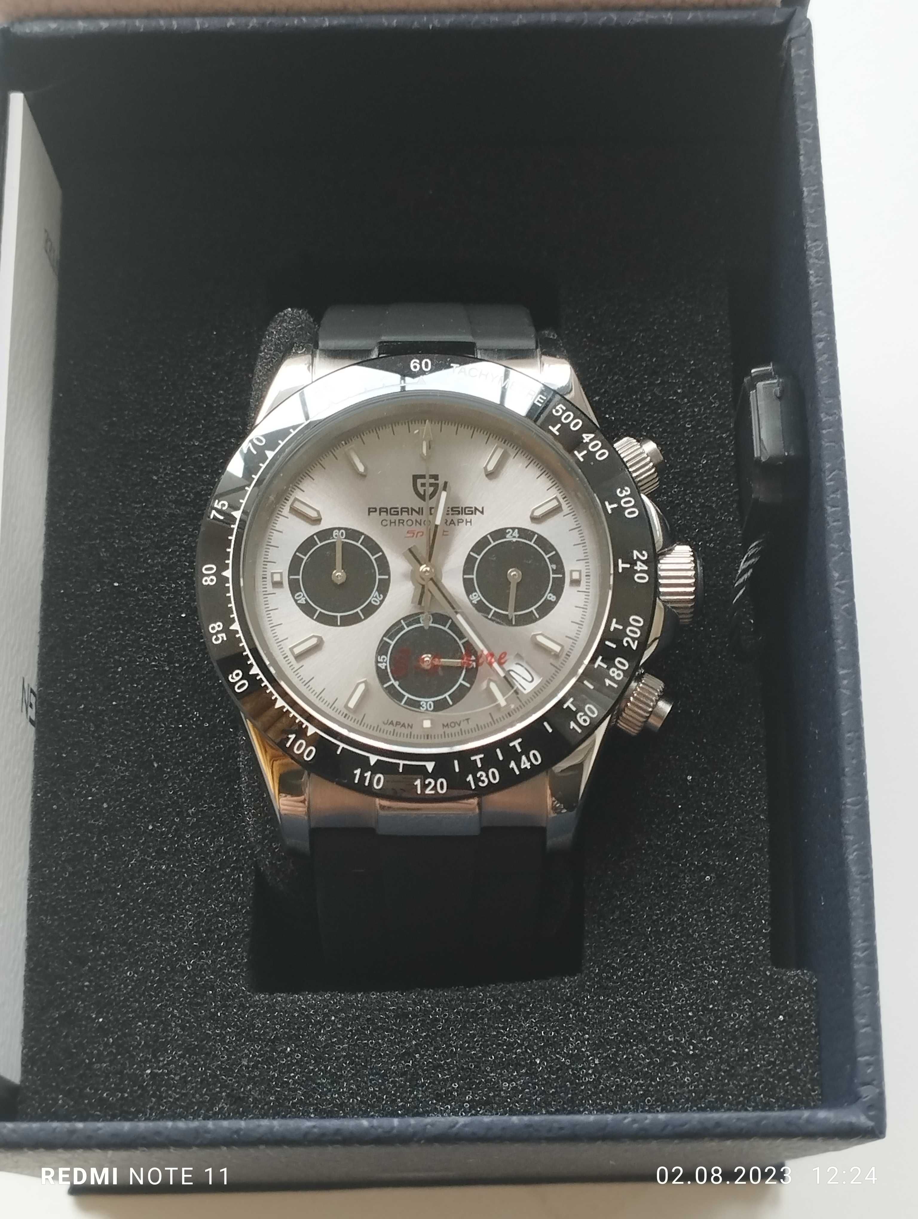 Хронограф кварцевый высокоточный механизм PD-1644, Seiko VK63A.