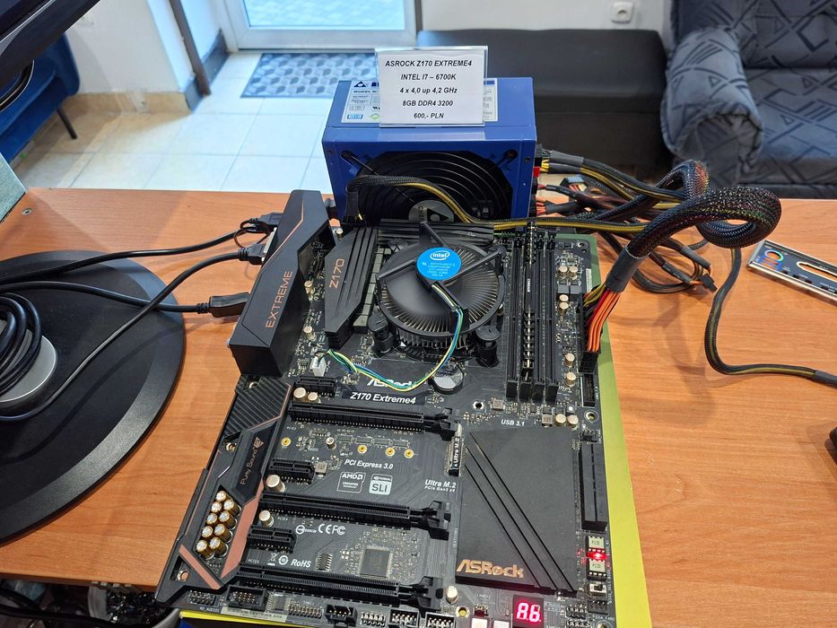 Płyta Główna AsRock Z170 Extreme4 + Intel I7-6700K + 8Gb DDR4 3000