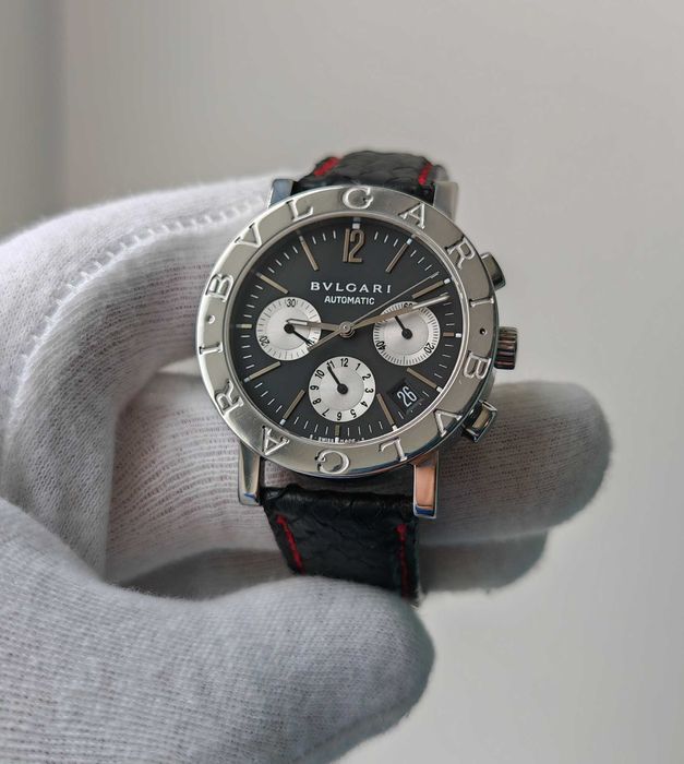 Чоловічий годинник Bvlgari Automatic Chronograph BB38SLCH 38mm 37 jew