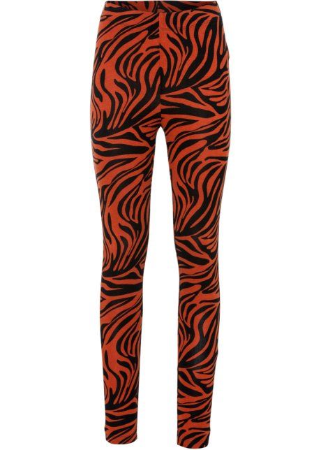 B.P.C legginsy brązowe z nadrukiem r.32/34