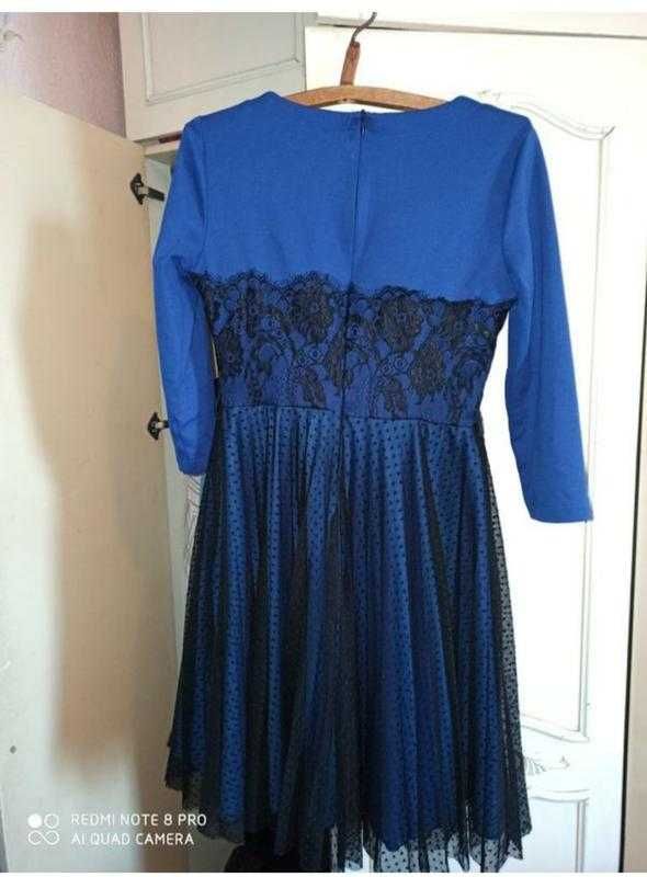 Сукня синя трикотаж