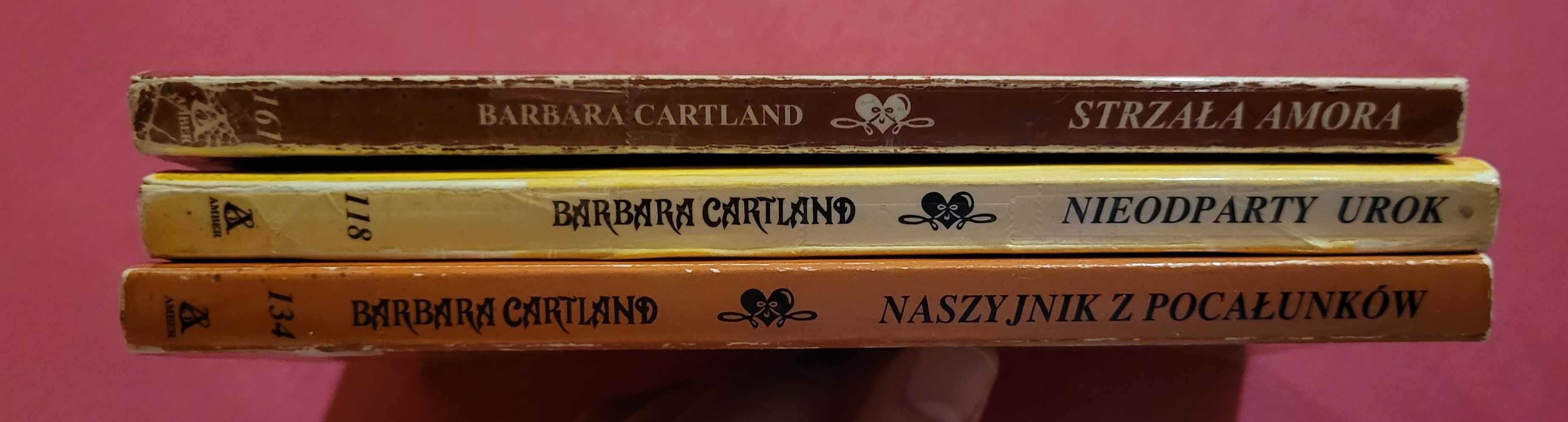 Romanse historyczne 3 szt. Barbary CARTLAND nr 1118,134,161