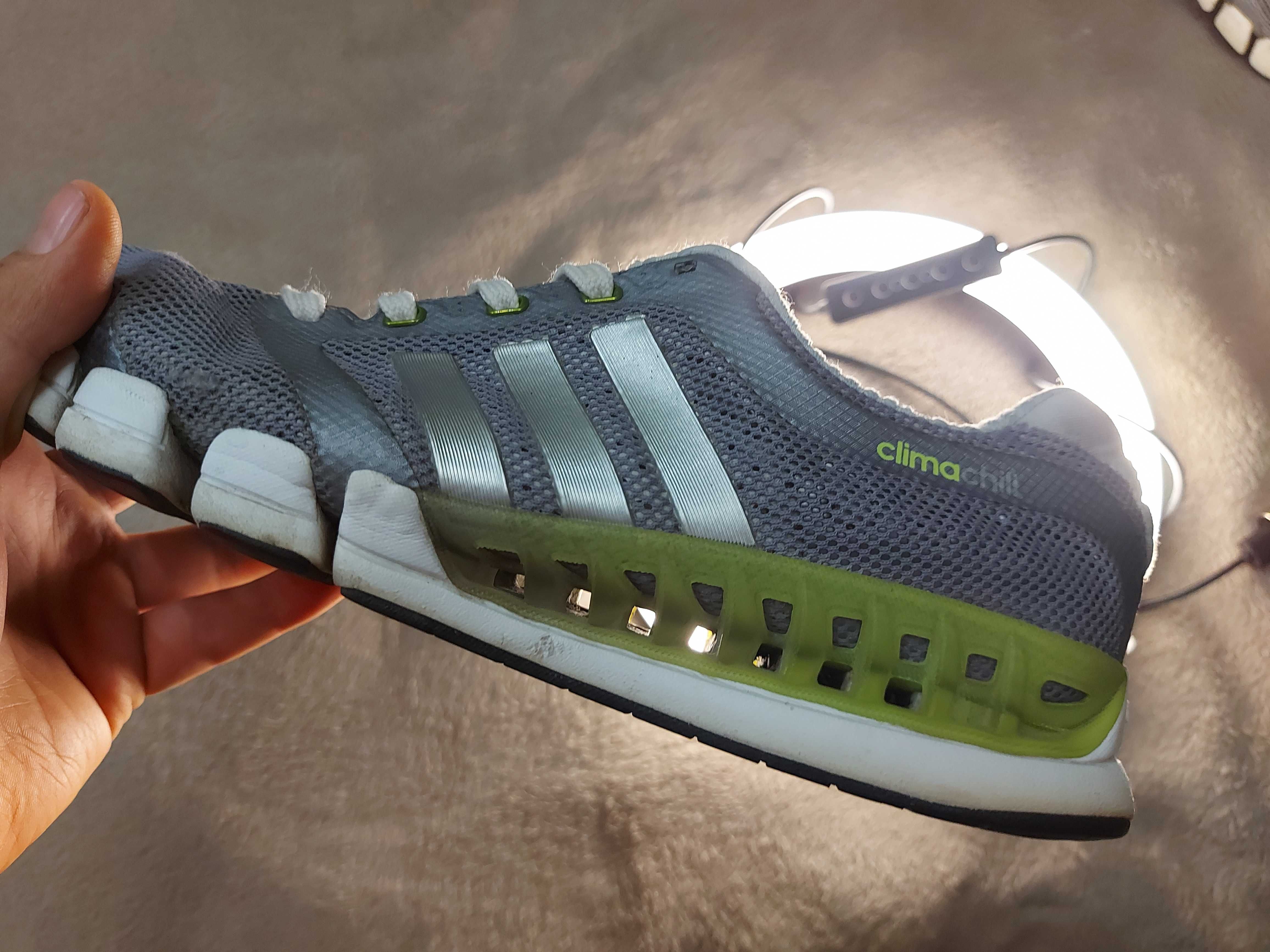 Вентилюємі Adidas ClimaChill Clima Cool Літні кросівки Сірі із зеленим