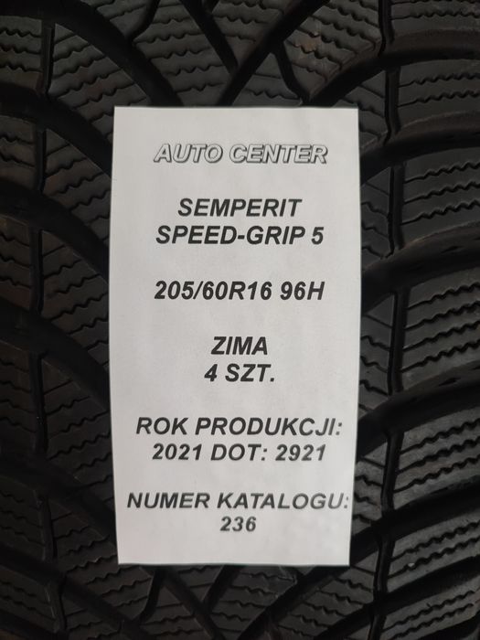 Opony zimowe 205/60R16 96H Semperit Speed-Grip 5 | 2021