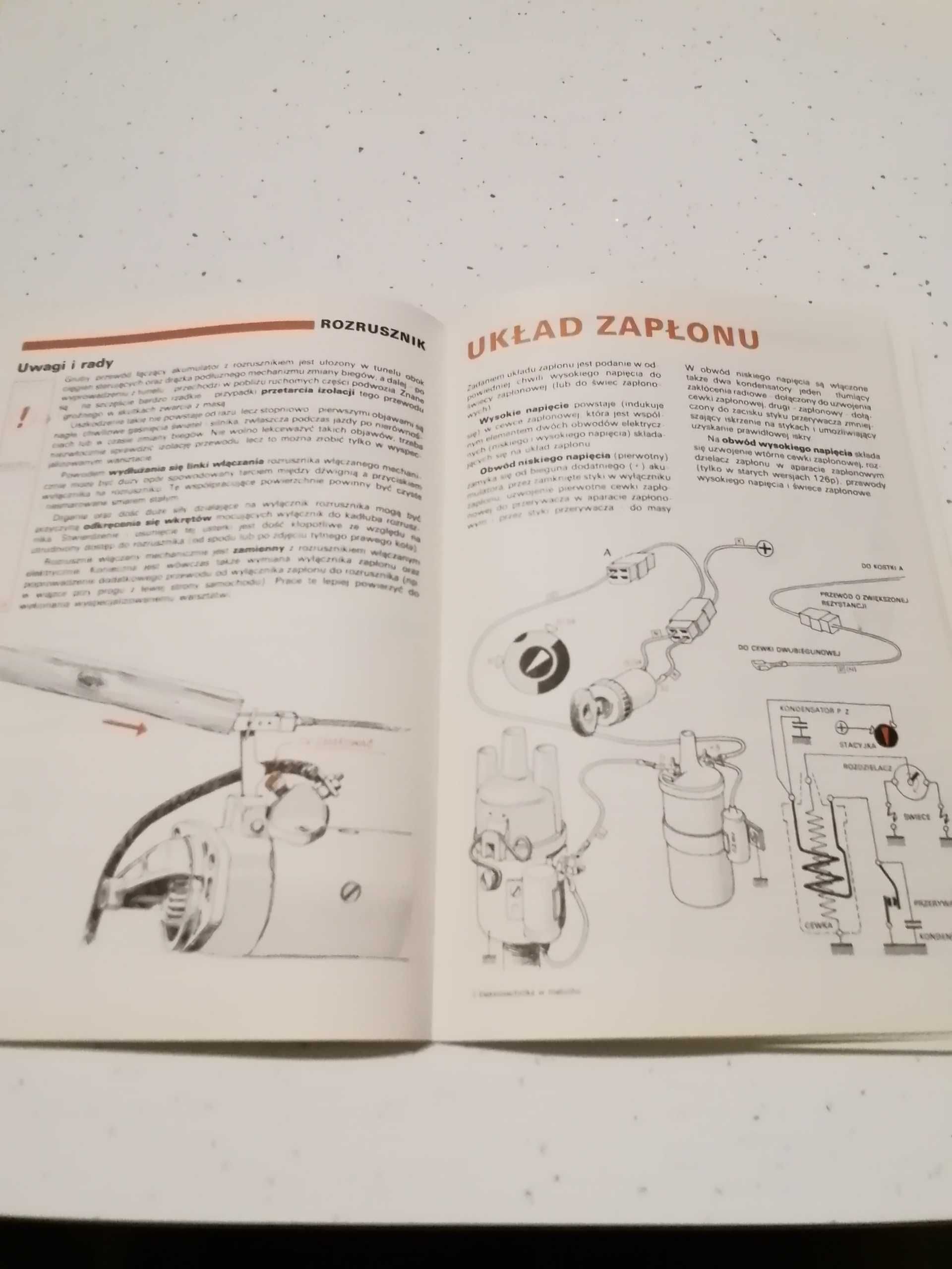 FIAT 126P - elektrotechnika w maluchu - książka z 1991 roku