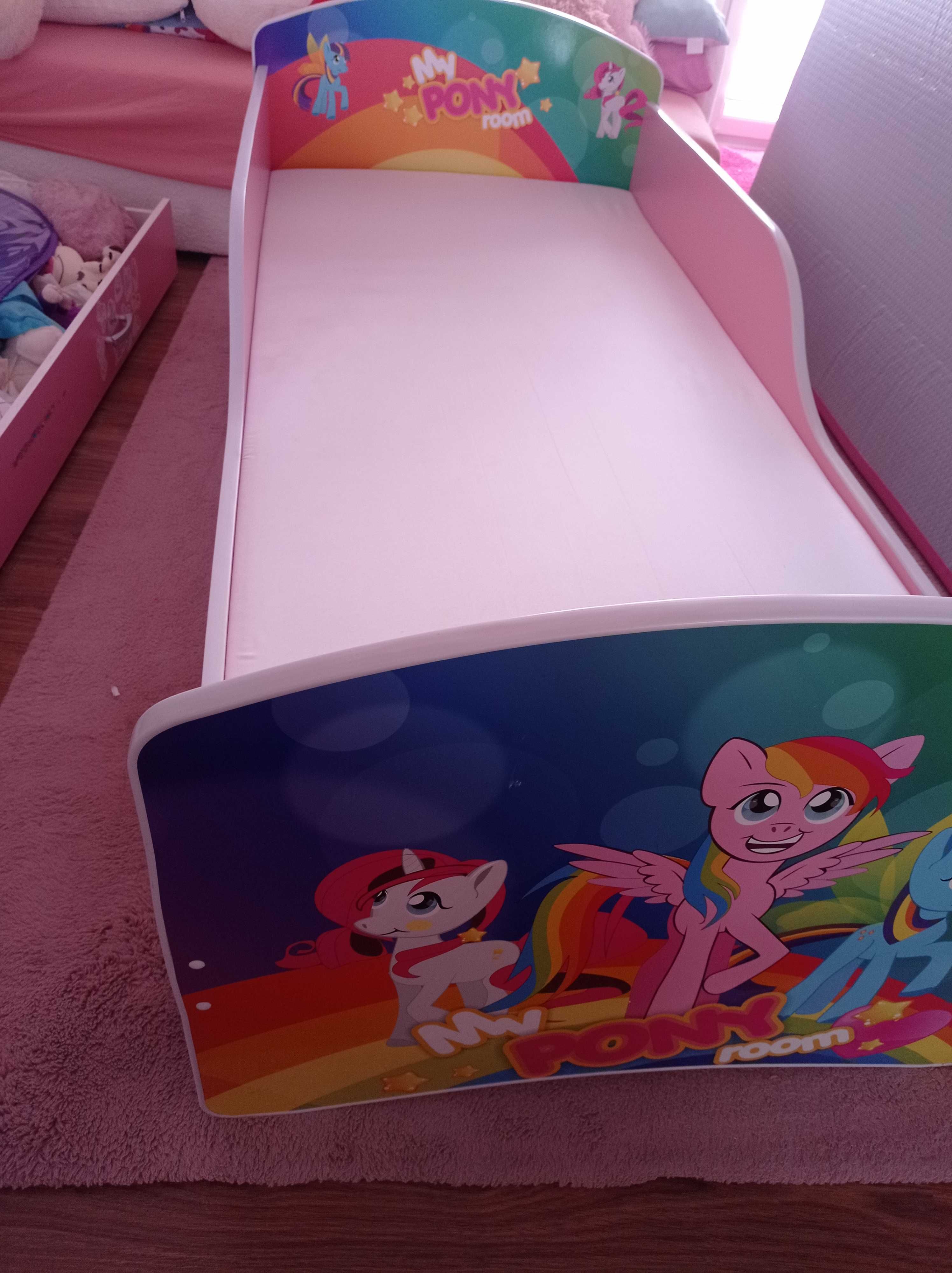 Łóżko z szufladą dziecięce Pony Piękne prawie jak Nowe