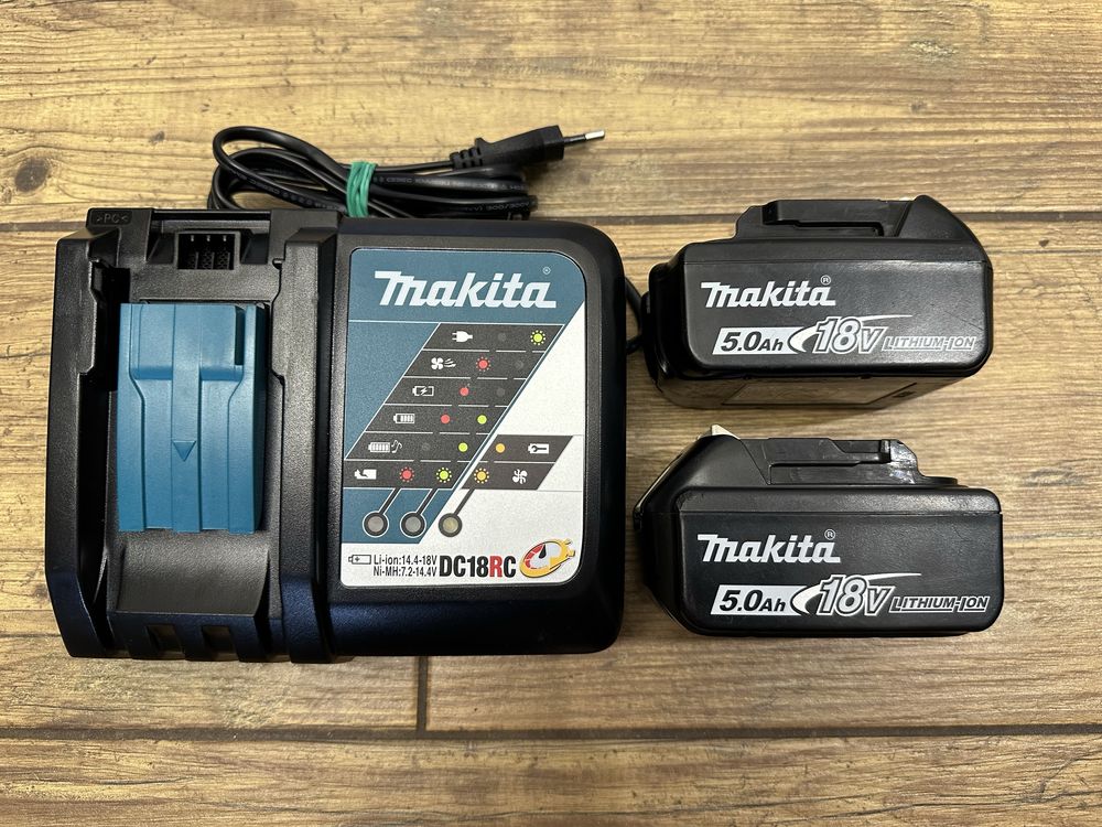 Zestaw: Makita 2x bateria akumulator 5AH + szybka ładowarka DC18RC