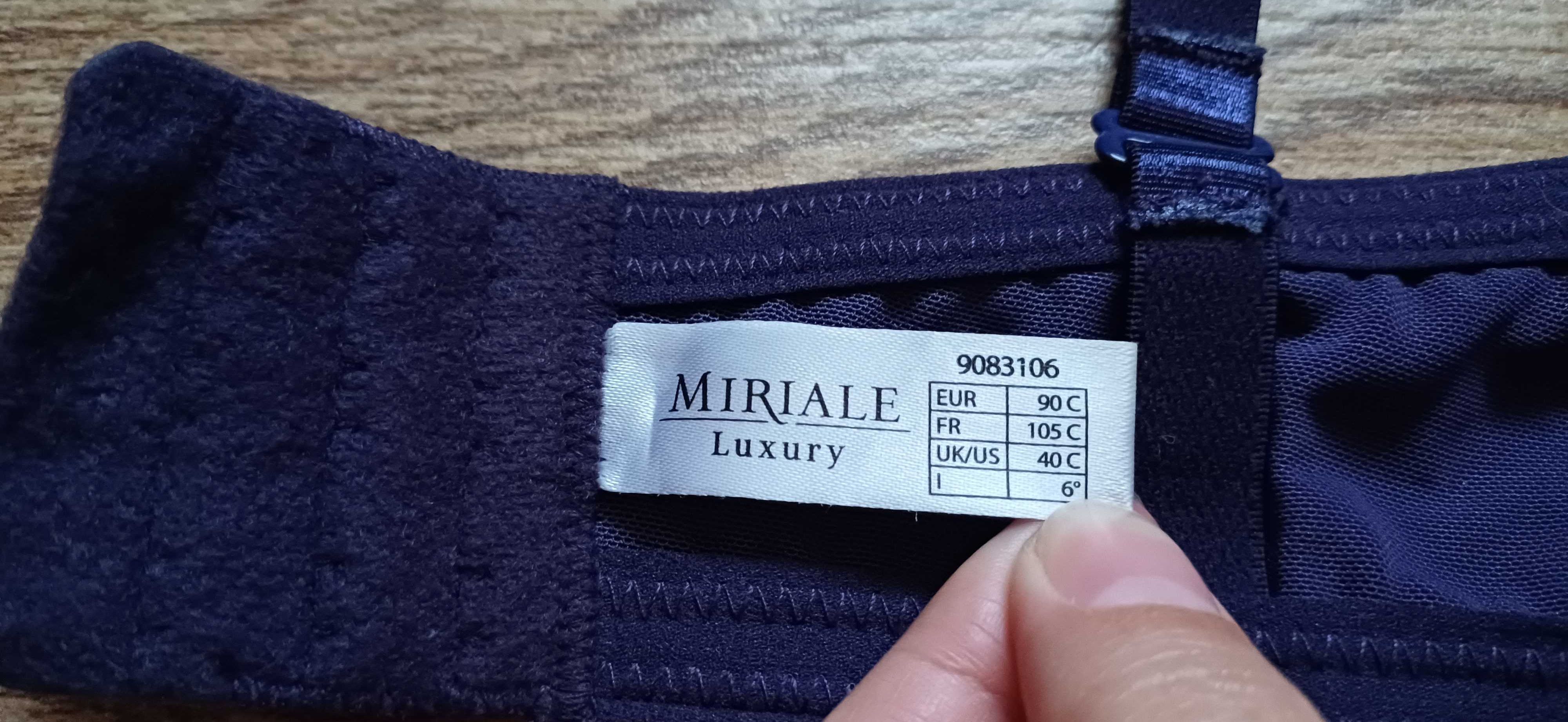 Fioletowy# śliwkowy biustonosz Miriale Luxury r. 90 C