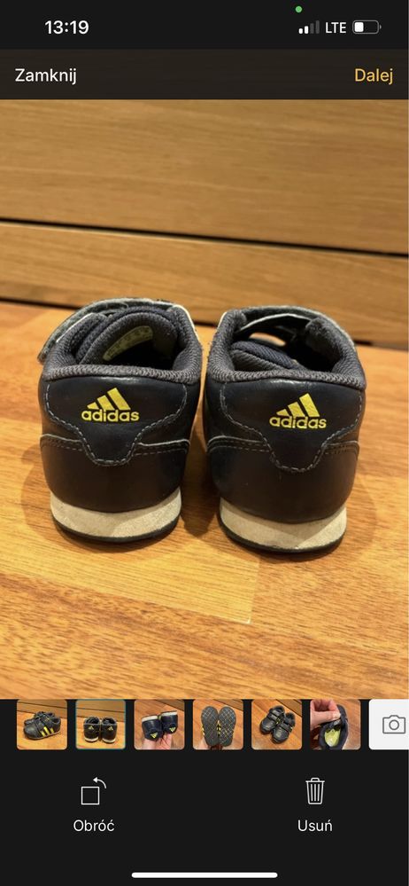 Adidas Ortholite sportowe buty na rzepy 23