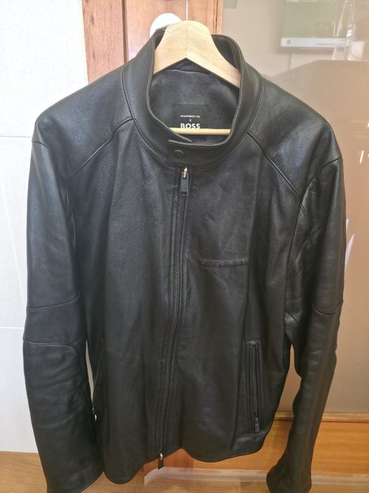 Casaco em pele genuína Hugo Boss Porche