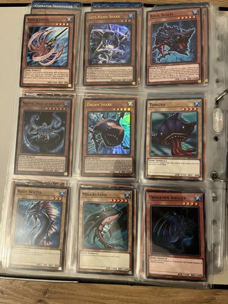 Oryginalne karty Yu-Gi-Oh! Aqua/Fish/Sea Serpent