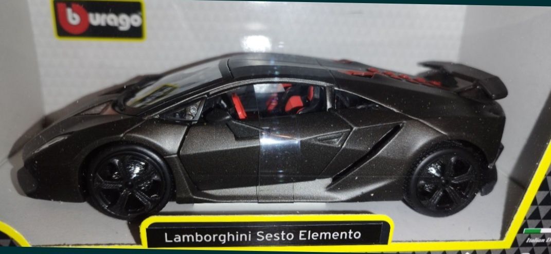 Bburago Lamborghini Sesto Elemento,,szary,skala 1:2