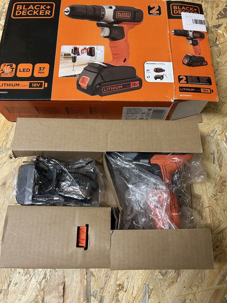 Wkrętarka black+decker 18V jak nowa.