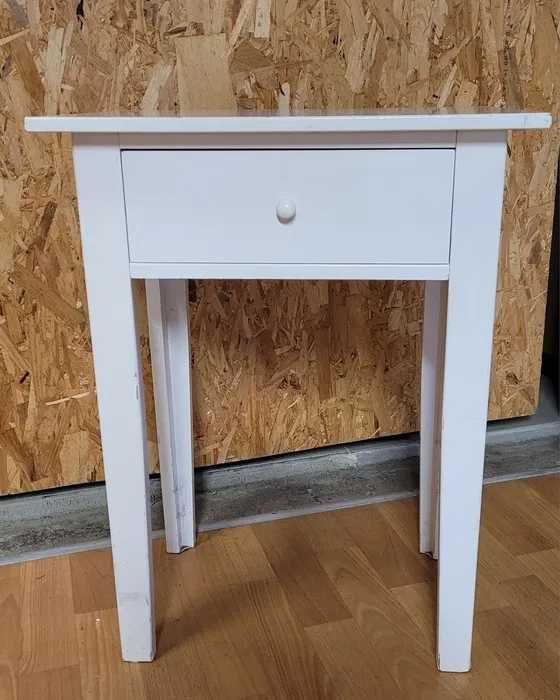 Konsolka biała z szufladą stolik nocny