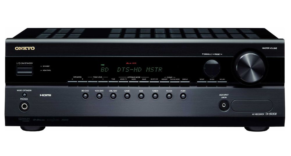 Amplituner Kina Domowego 5.1 Onkyo TX-SR308 DTS-HD Master Audio 4xHDMI