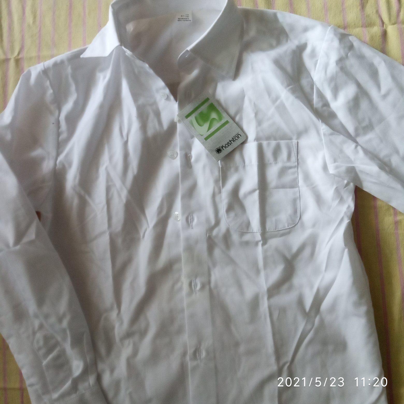 Белая рубашка на  рост 134