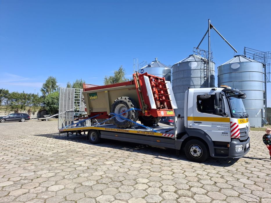Transport masyn rolniczych budowlanych