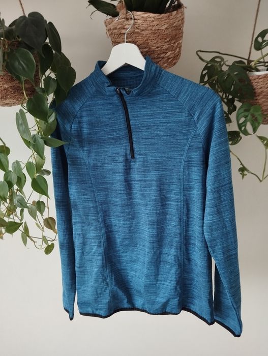 Męska, uniseks bluzka sportowa, z krótkim suwakiem, ocieplana r. M Cra