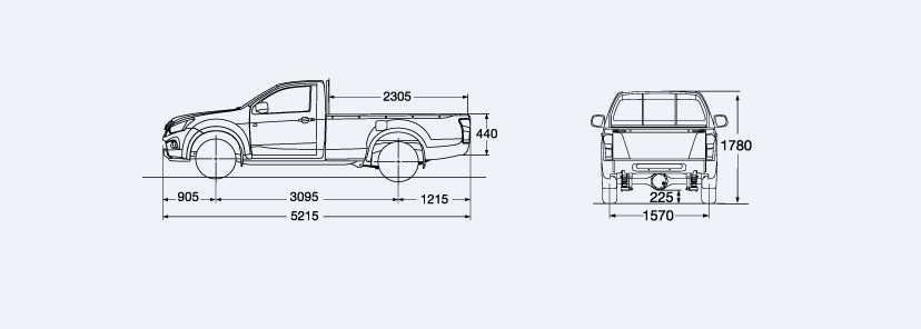 Paka Isuzu D-max Single cab (skrzynia ładunkowa) długość 2305mm