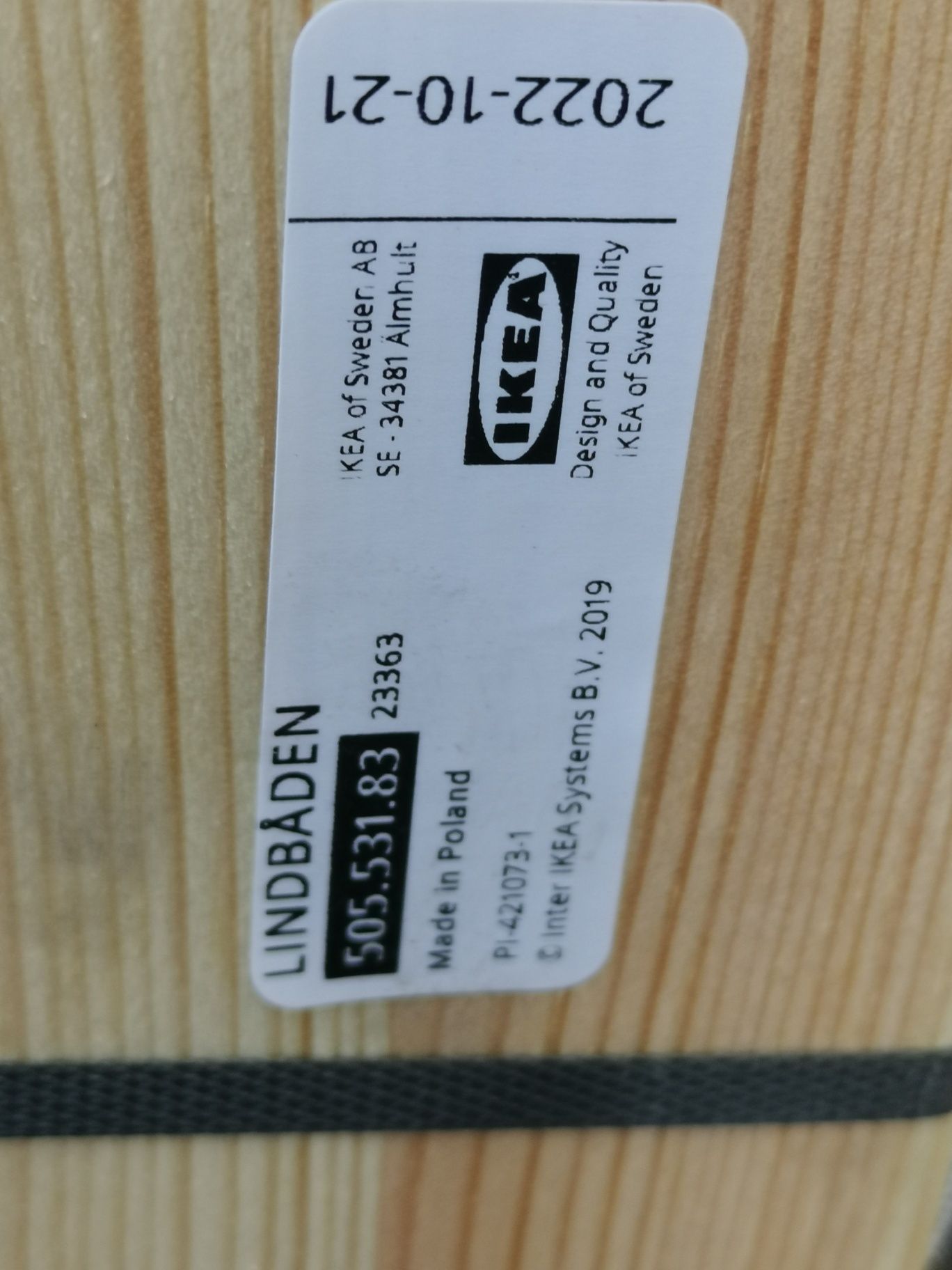 2x Nowy  za 50% CENY Wkład pod materac LINBADEN  IKEA 80cm
