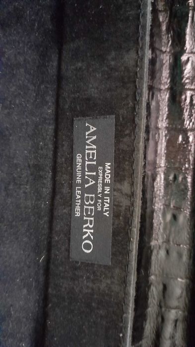 шикарна  сумка Amelia Berko з натуральної шкіри