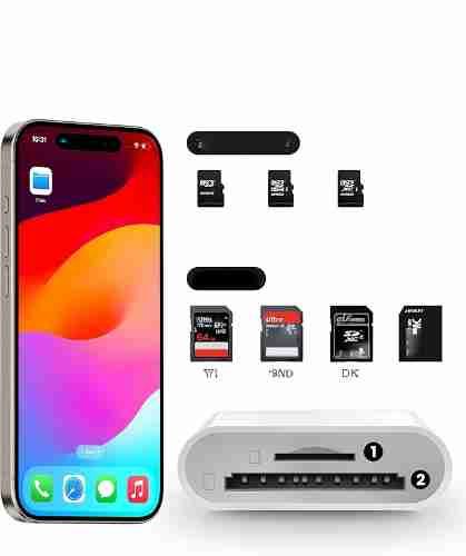 Czytnik Kart Sd Usb-C Do Iphone 15/16 Ipad Macbook Microsd