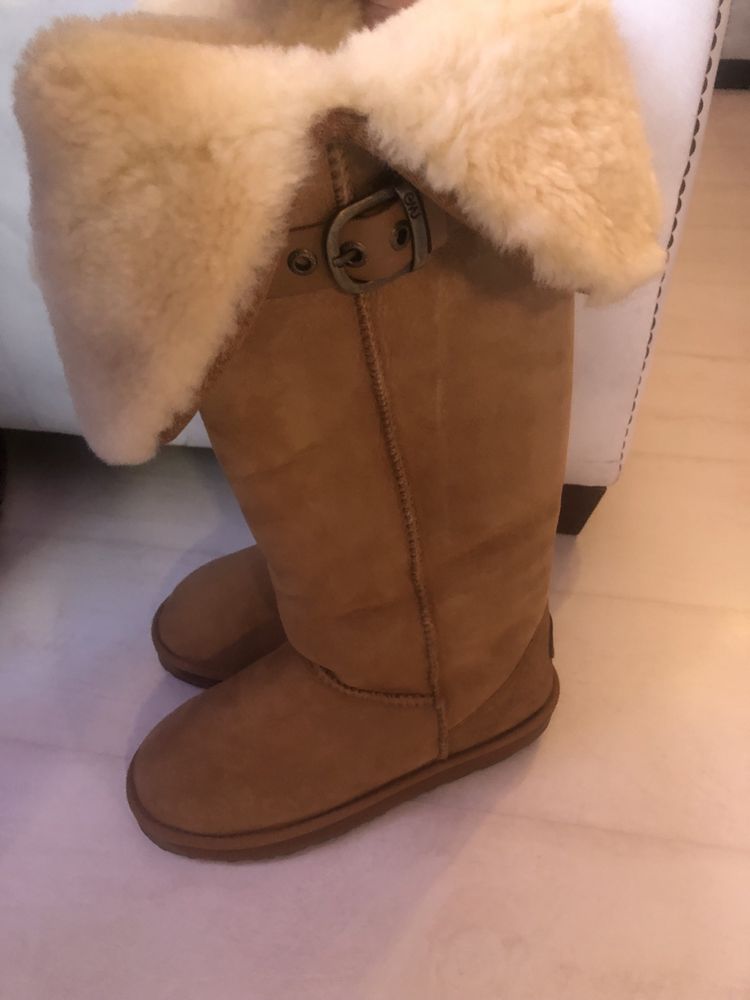 Emu kozaki Illoura Chestnut za kolano 38