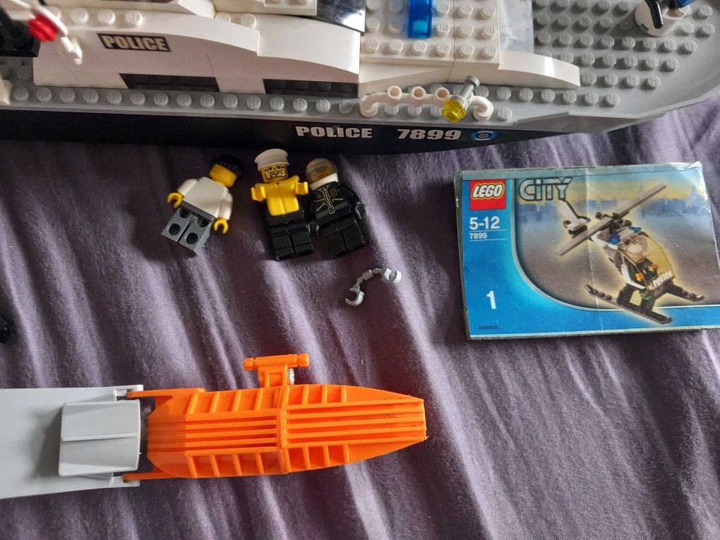 zestaw lego 7899 łódź policyjna helikopter