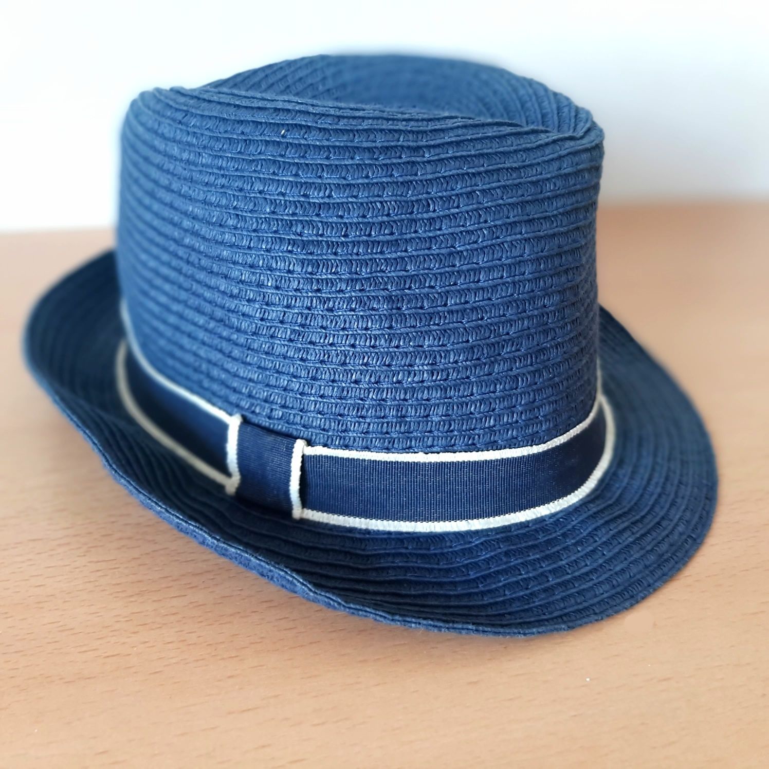 Шляпа летняя стиль от солнца капелюх h&m син солом