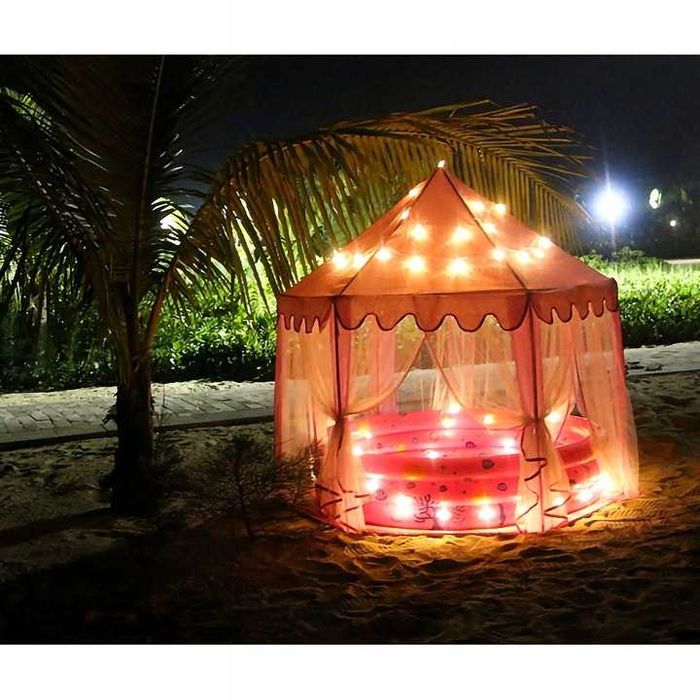 Namiot dla dzieci, dziewczynki, księżniczki SKŁADANY DO DOMU!  OGRODU!