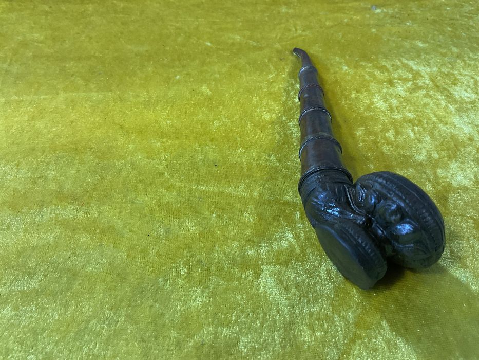 Cachimbo todo em metal trabalho em cobre