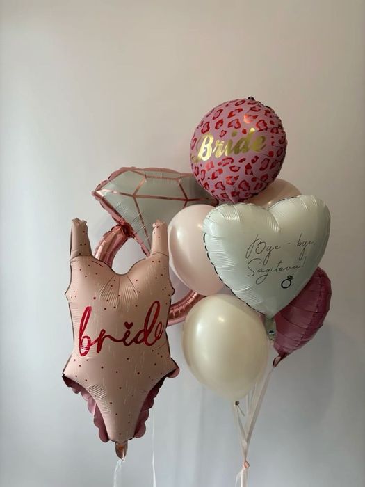 Кульки на дівич вечір, Шарики на девичник, шары гелиевые, гелевые