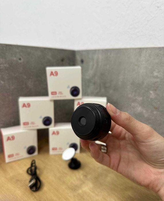 Бездротова міні КАМЕРА з ВАЙ-ФАЙ. Нічне бачення + датчик руху! WI-FI.