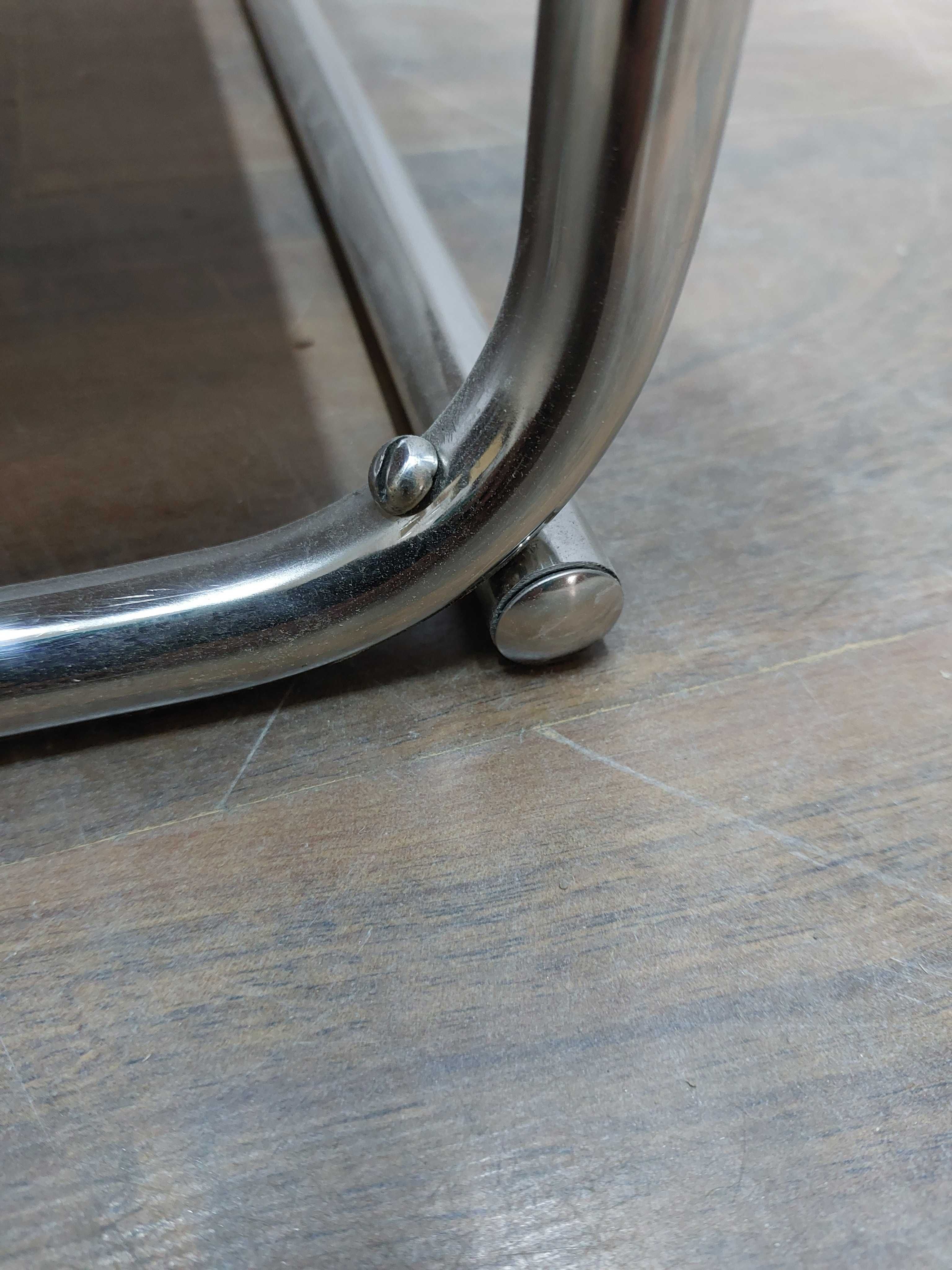 Szafka nocna Chrom Dąb styl Model: Thonet T29 Art Deco Bauhaus