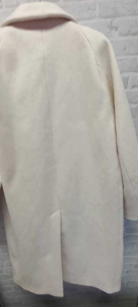 H&M / płaszcz wiosenny damski ecru /oversize / 36-40