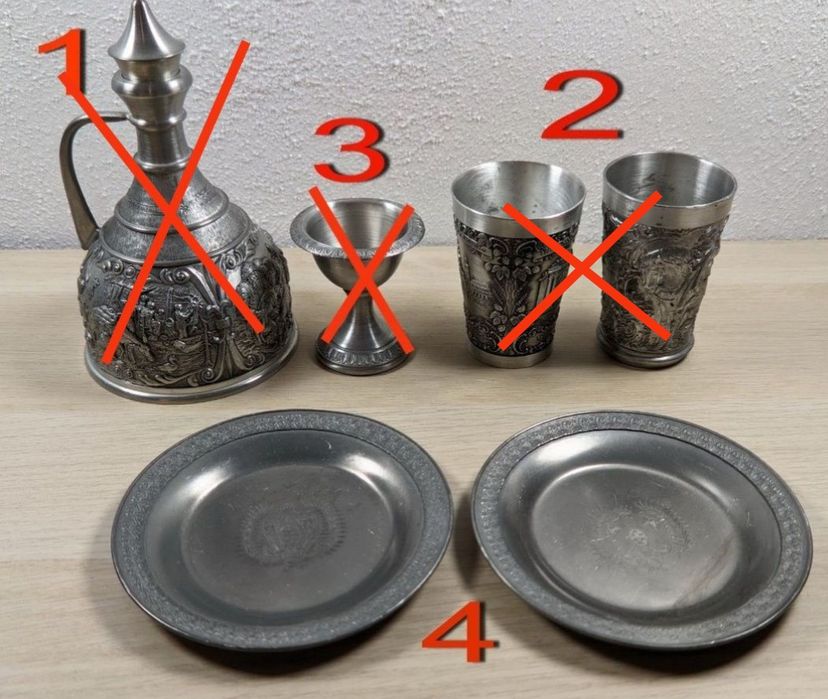 Винтажная посуда из олова (Германия)