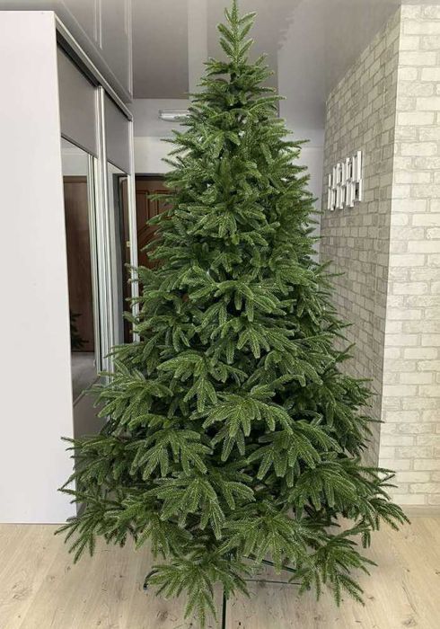 Ялинка лита Альпійська зелена та Альпійська засніжена з підставкою