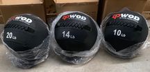 Pack Wall Balls/ Bolas Medicinais 4, 6 e 9kg (Novas e Embaladas)