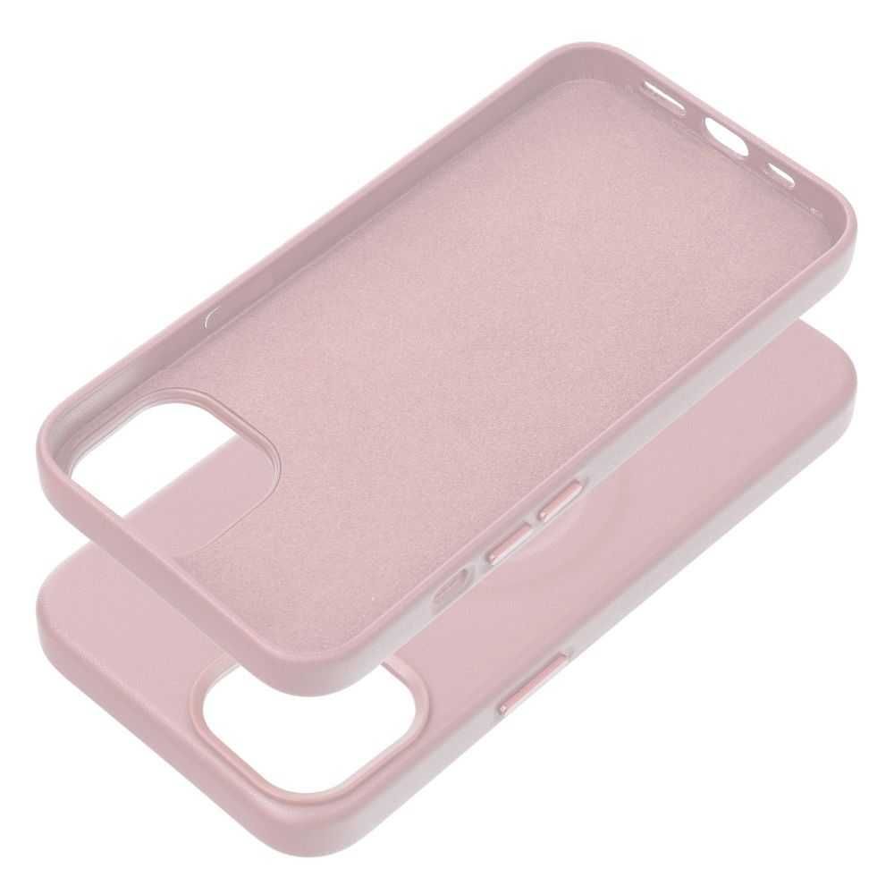 Futerał Roar Leather Mag Case  z MagSafe - do iPhone 15 Pro Różowy