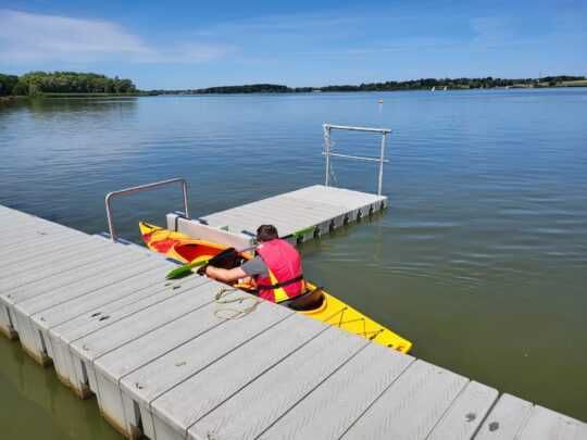 POMOST PŁYWAJĄCY, POMOST MODUŁOWY 15m2, Platforma pływająca 6 x 2,5m