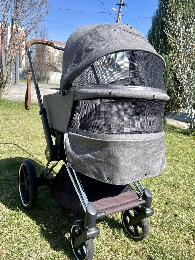 Cybex Priam Manhattan Grey Plus з аксесуарами 2в1