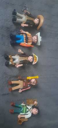 Playmobil 5 figurek kowboje szeryf dziewczynka