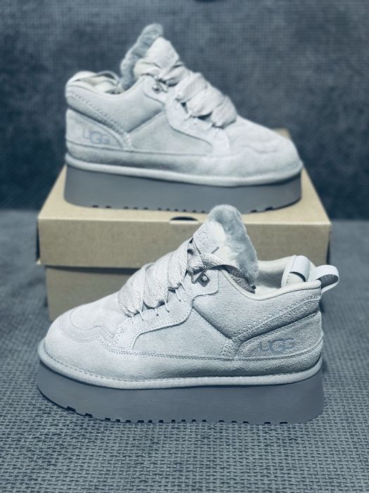 UGG Lowmel grey женские зимние угг лоумель на цигейке