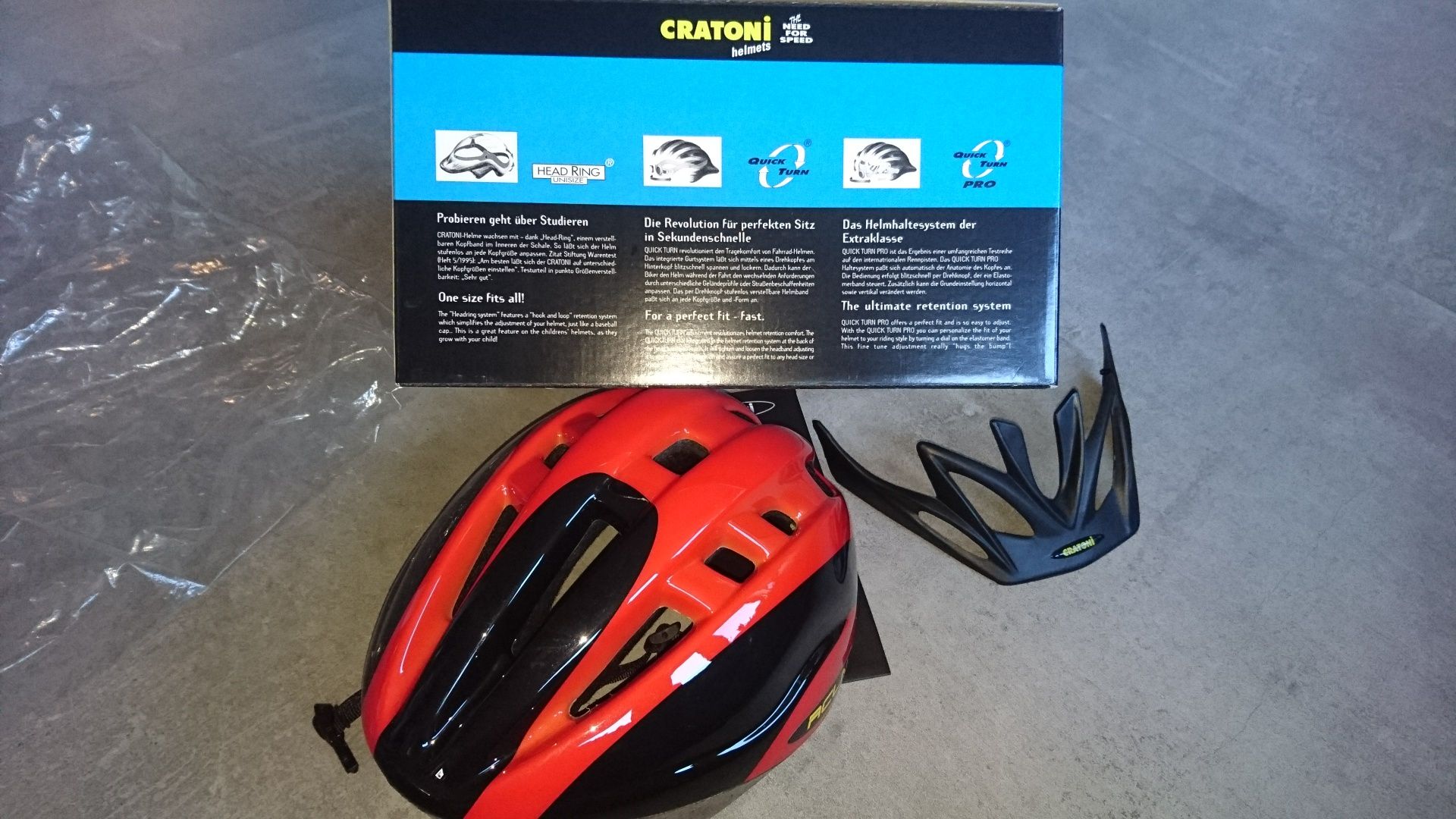 NOWY Kask na rower CRATONI magnum MTB s/m 53 57 obwód głowy