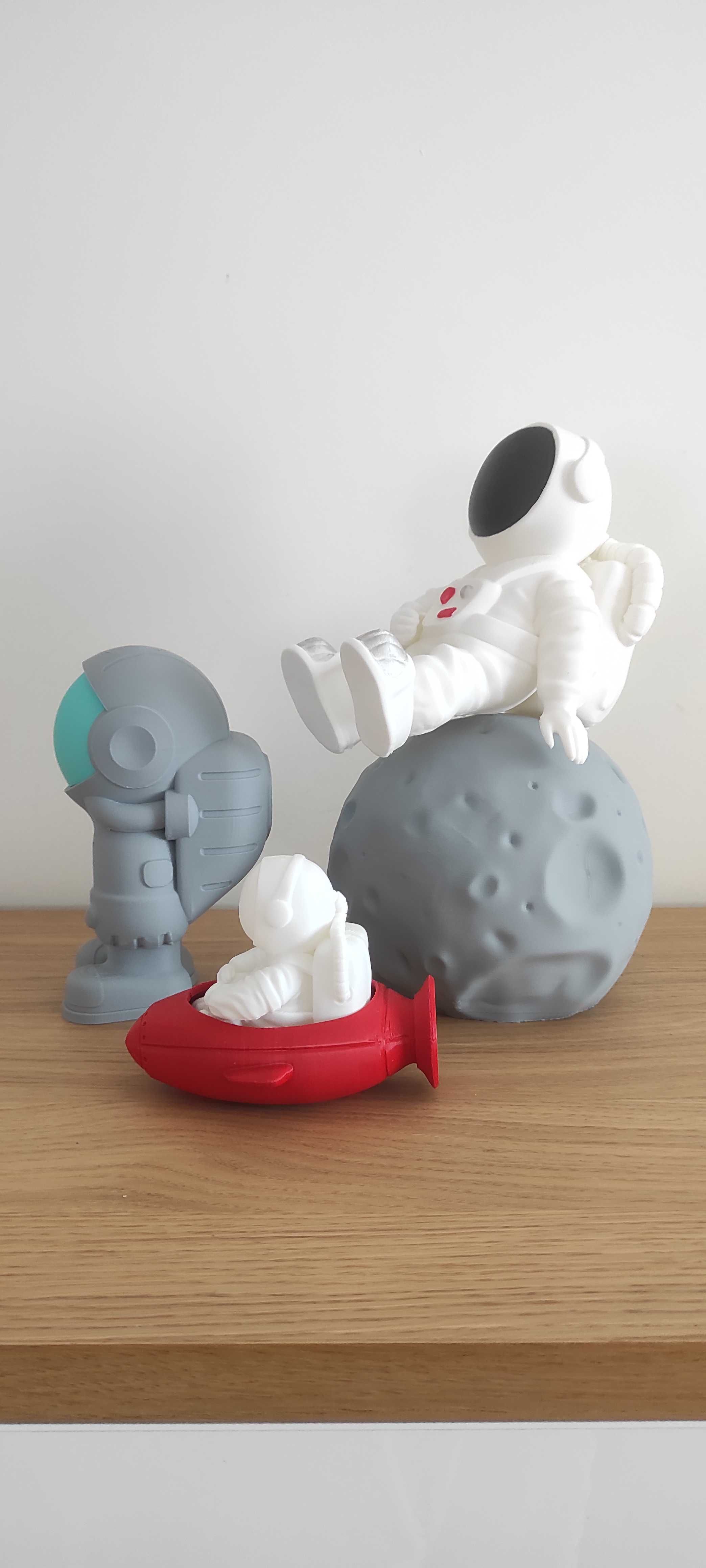 Decoração aniversário criança ou bebe, astronautas, espaço, lua 3D