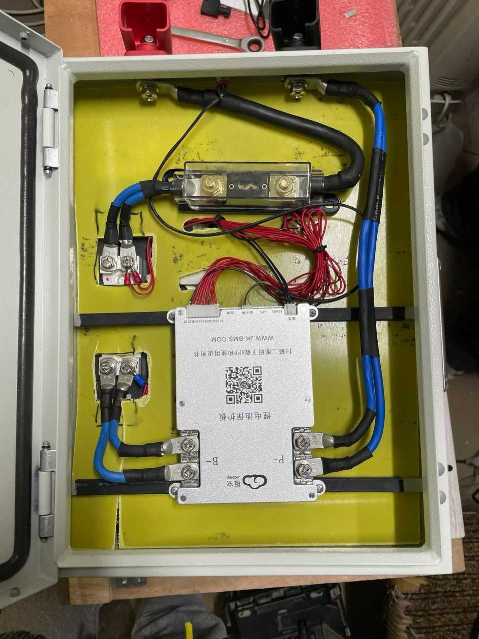 Акумулятор збірка 24V 7kW з комірок 280А LiFePo-4 та бмс JK-B1A8S20P