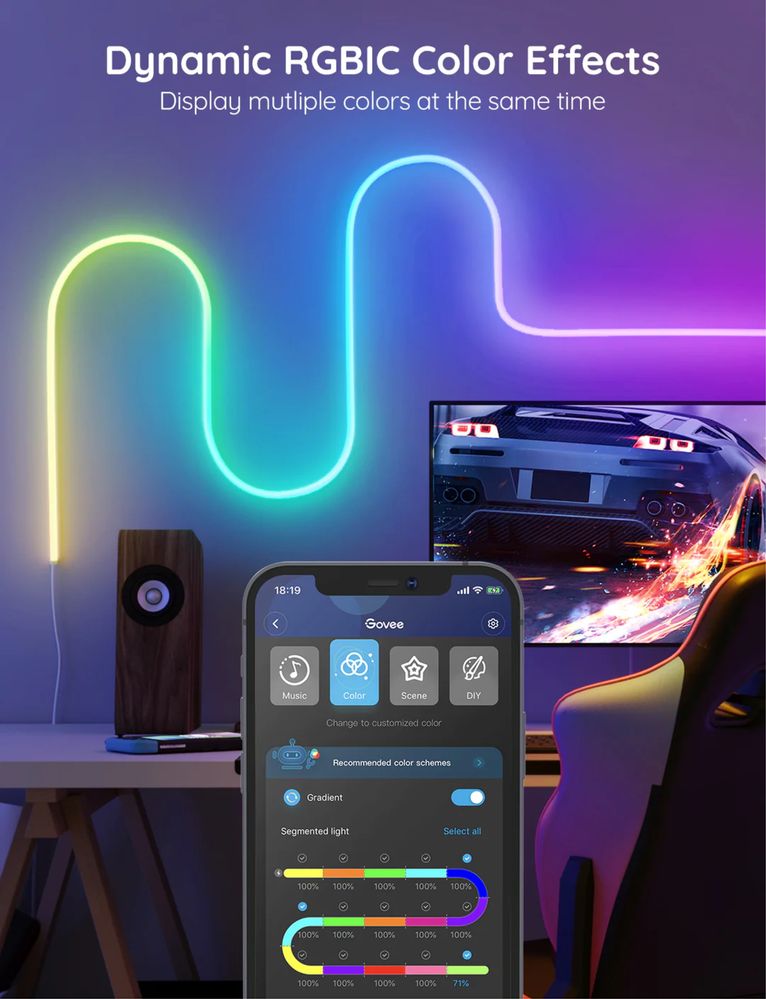 Taśma LED Govee Neon Rope 5m Wi-Fi Bluetooth