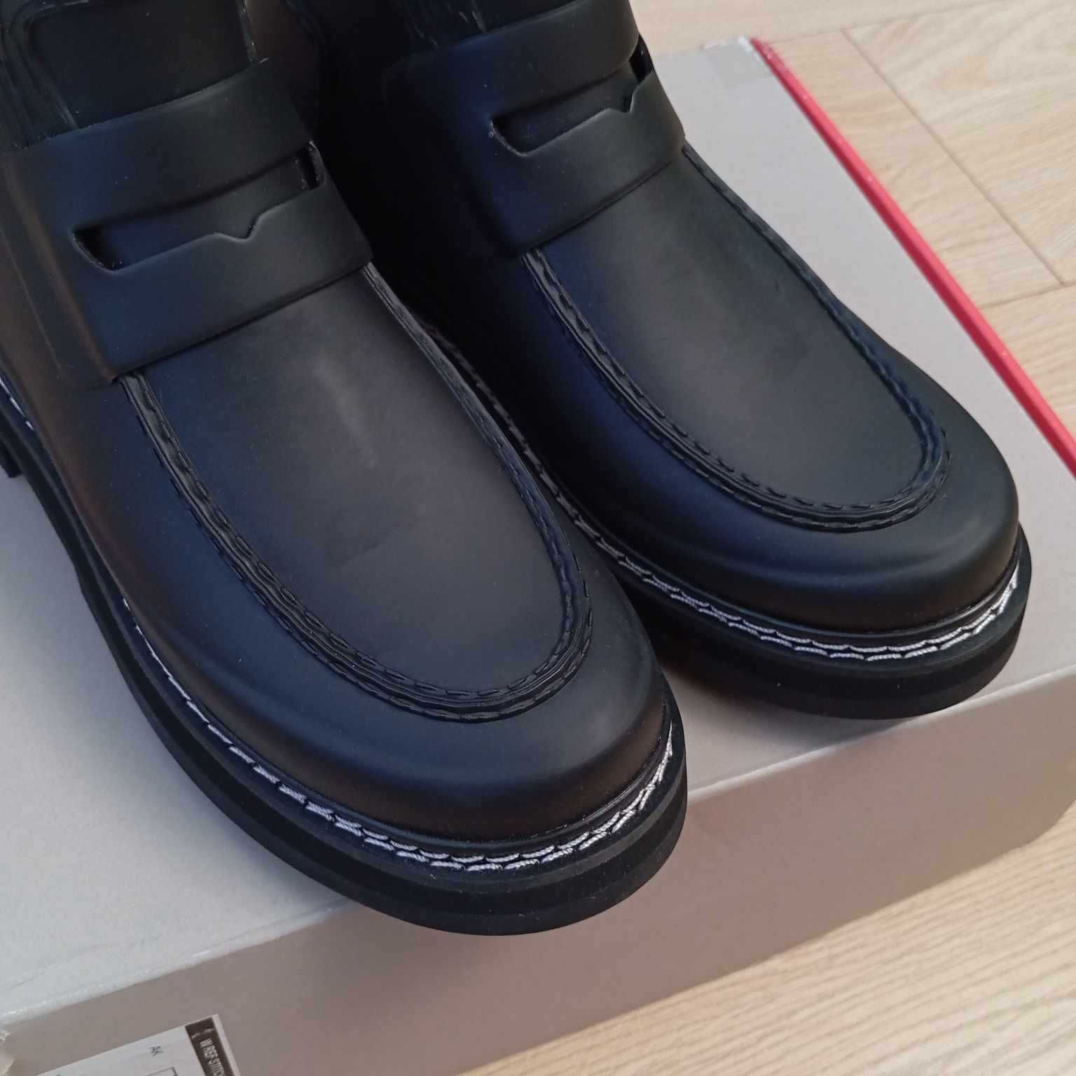 Kalosze Hunter Loafer Boots botki r. 36 czarne nowe w pudełku